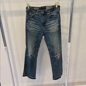 AG The Jodi Crop High Rise Slim Flare  Womens Jeans